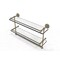 Dottingham 22 Inch Gallery Double Glass Shelf With Towel Bar - Dt-2Tb/22-Gal-Unl